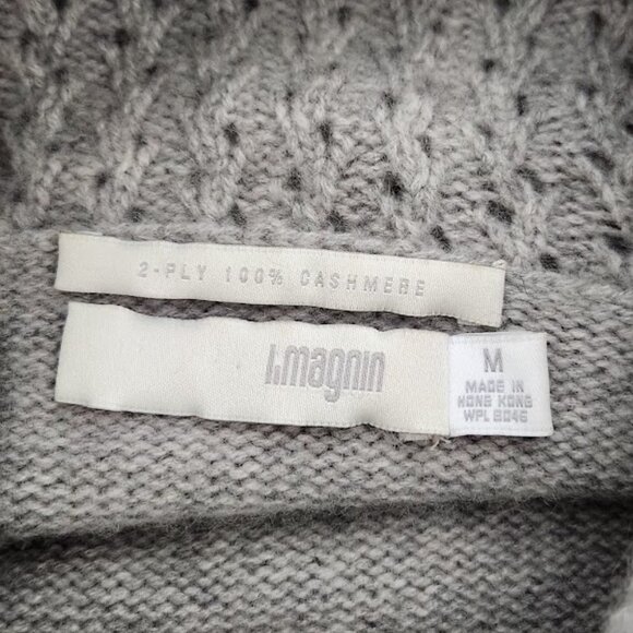 I. Magnin Women's Cowl Neck Cashmere Sweater in size Medium - Picture 5 of 5